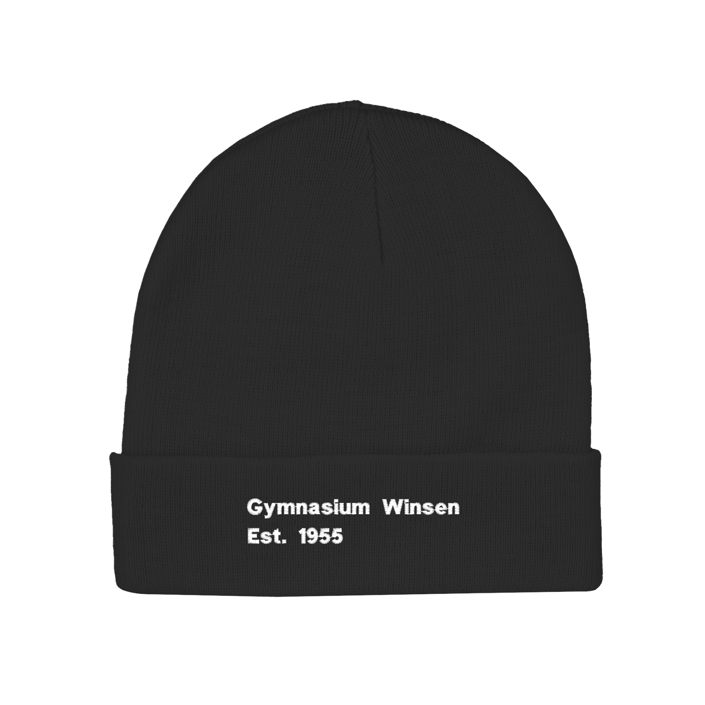 Mütze Gymnasium Winsen Stick Schrift
