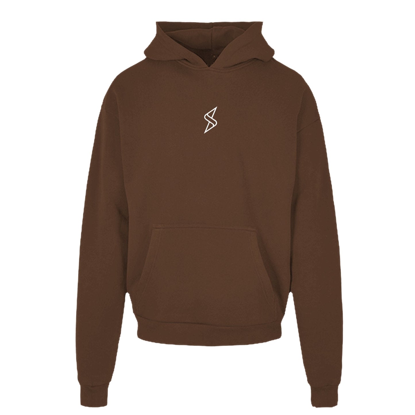 Heavy Cotton Hoodie weißes Monogramm