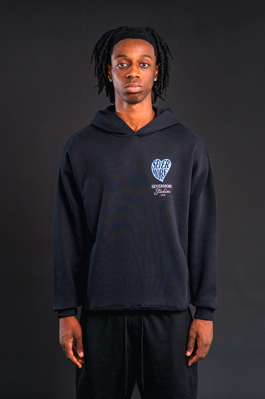 VORBESTELLUNG Hoodie "Love" blaues Herz