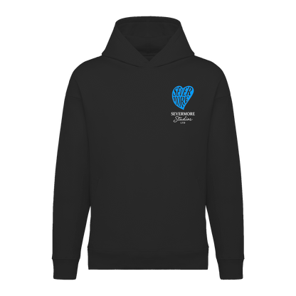 VORBESTELLUNG Hoodie "Love" blaues Herz
