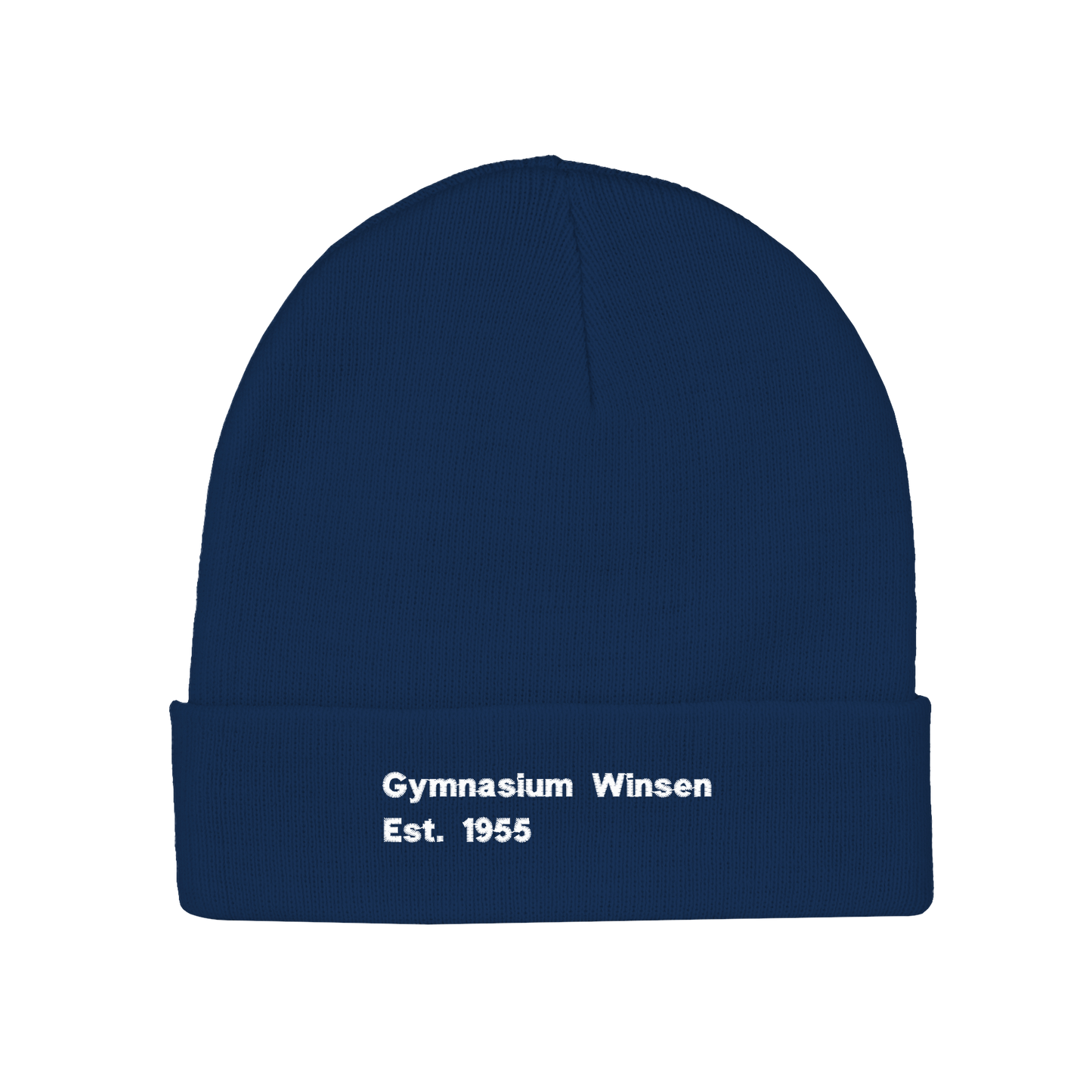 Mütze Gymnasium Winsen Stick Schrift