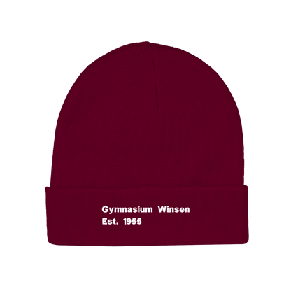 Mütze Gymnasium Winsen Stick Schrift