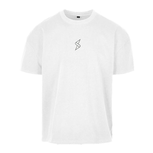T-Shirt Heavy Cotton Box monogramme gris