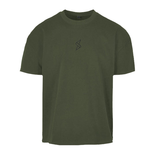 T-shirt Heavy Cotton Box monogramme noir