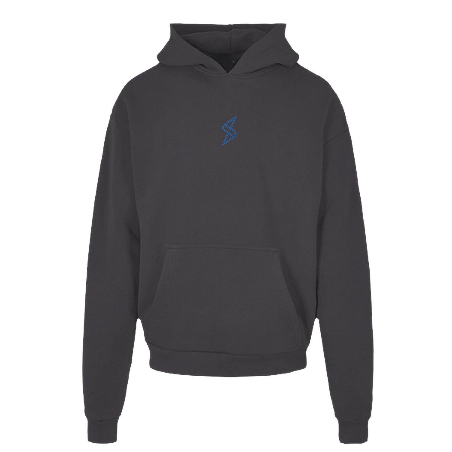 Heavy Cotton Hoodie blaues Monogramm