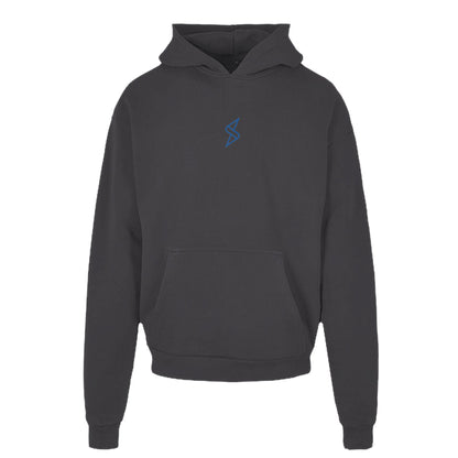 Heavy Cotton Hoodie blaues Monogramm