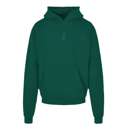 Heavy Cotton Hoodie blaues Monogramm