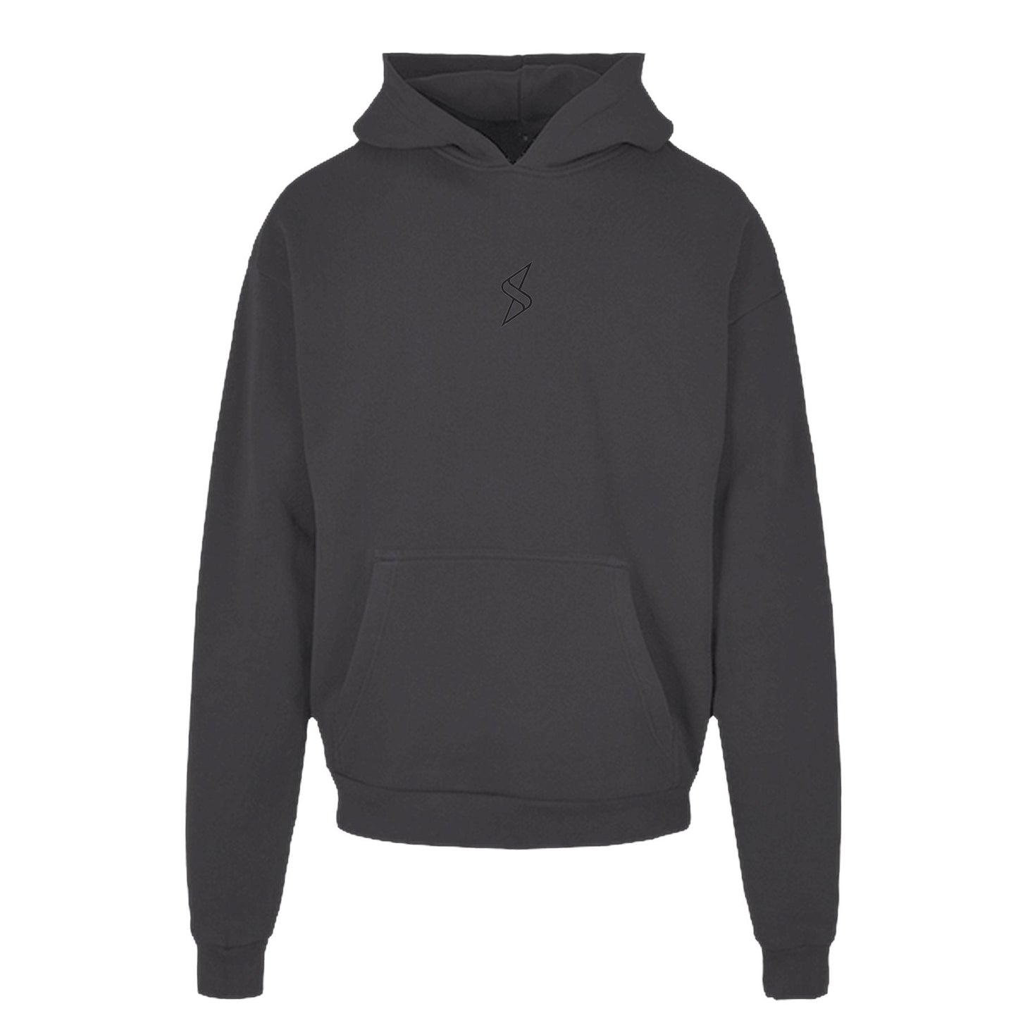 Heavy Cotton Hoodie schwarzes Monogramm