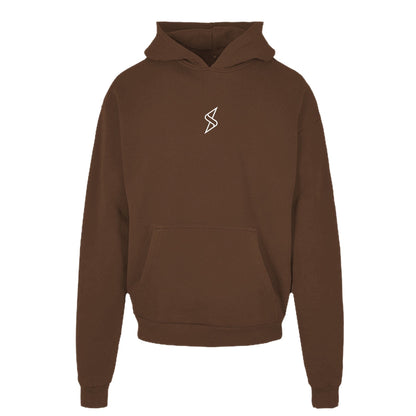 Heavy Cotton Hoodie weißes Monogramm
