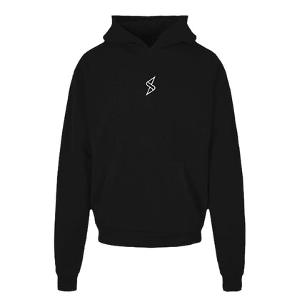 Heavy Cotton Hoodie weißes Monogramm