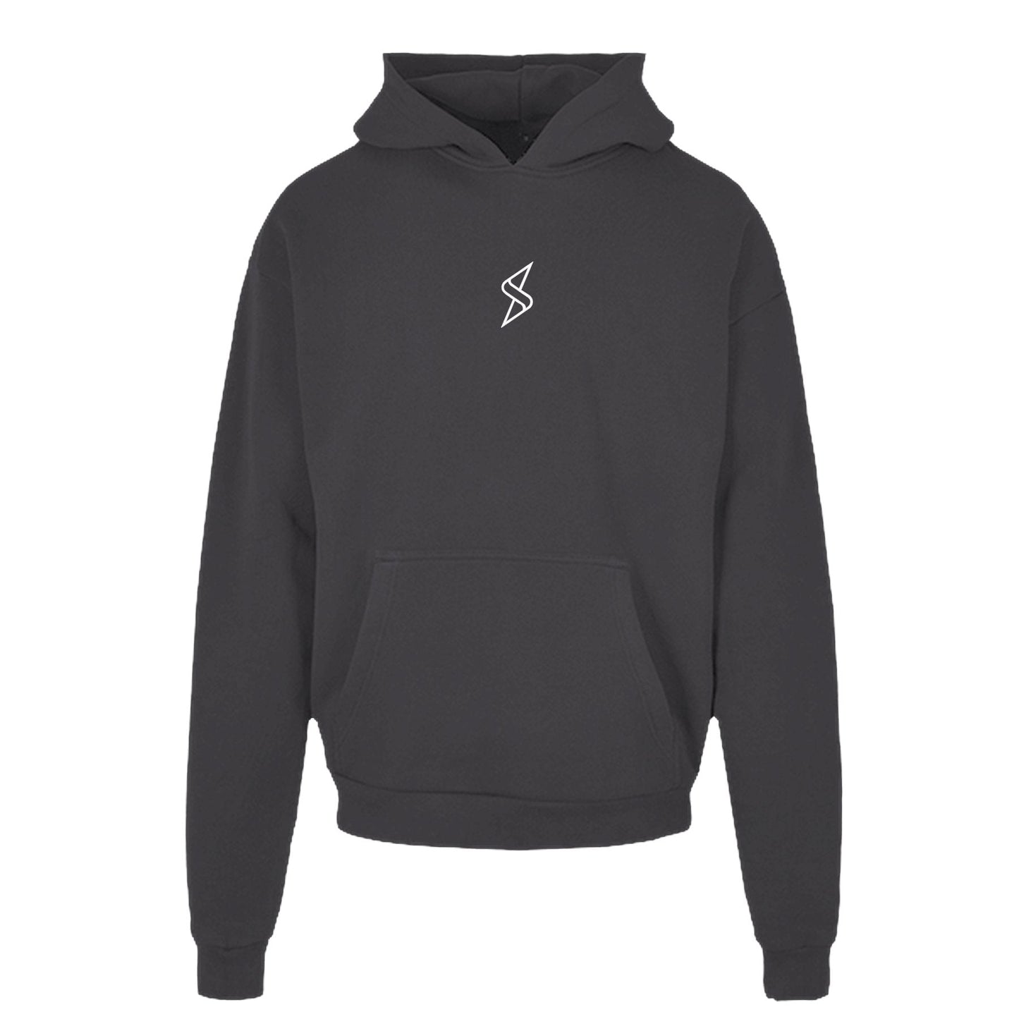 Heavy Cotton Hoodie weißes Monogramm