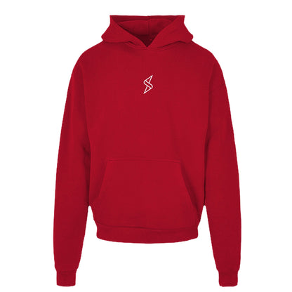 Heavy Cotton Hoodie weißes Monogramm