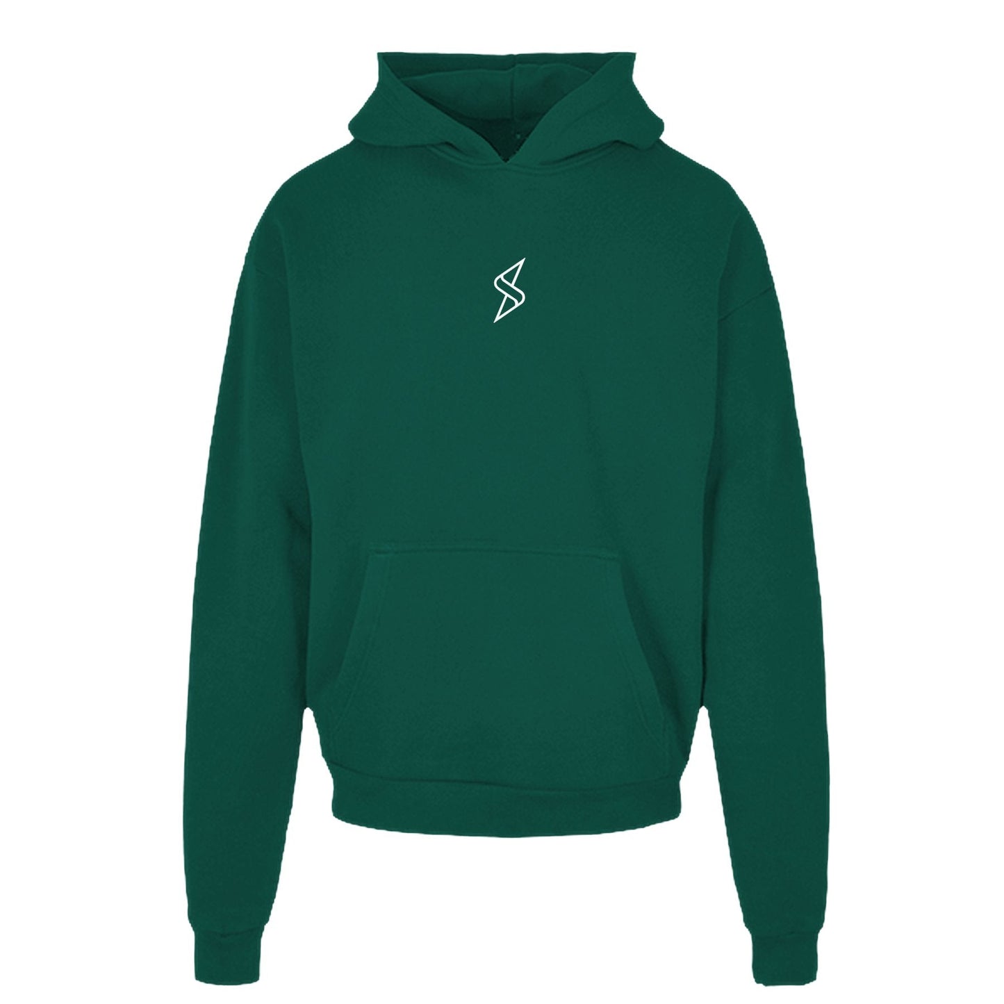 Heavy Cotton Hoodie weißes Monogramm