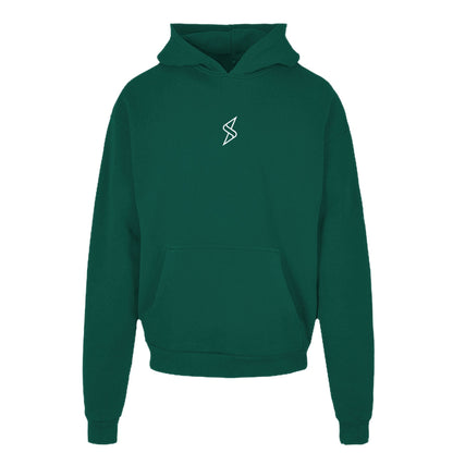 Heavy Cotton Hoodie weißes Monogramm